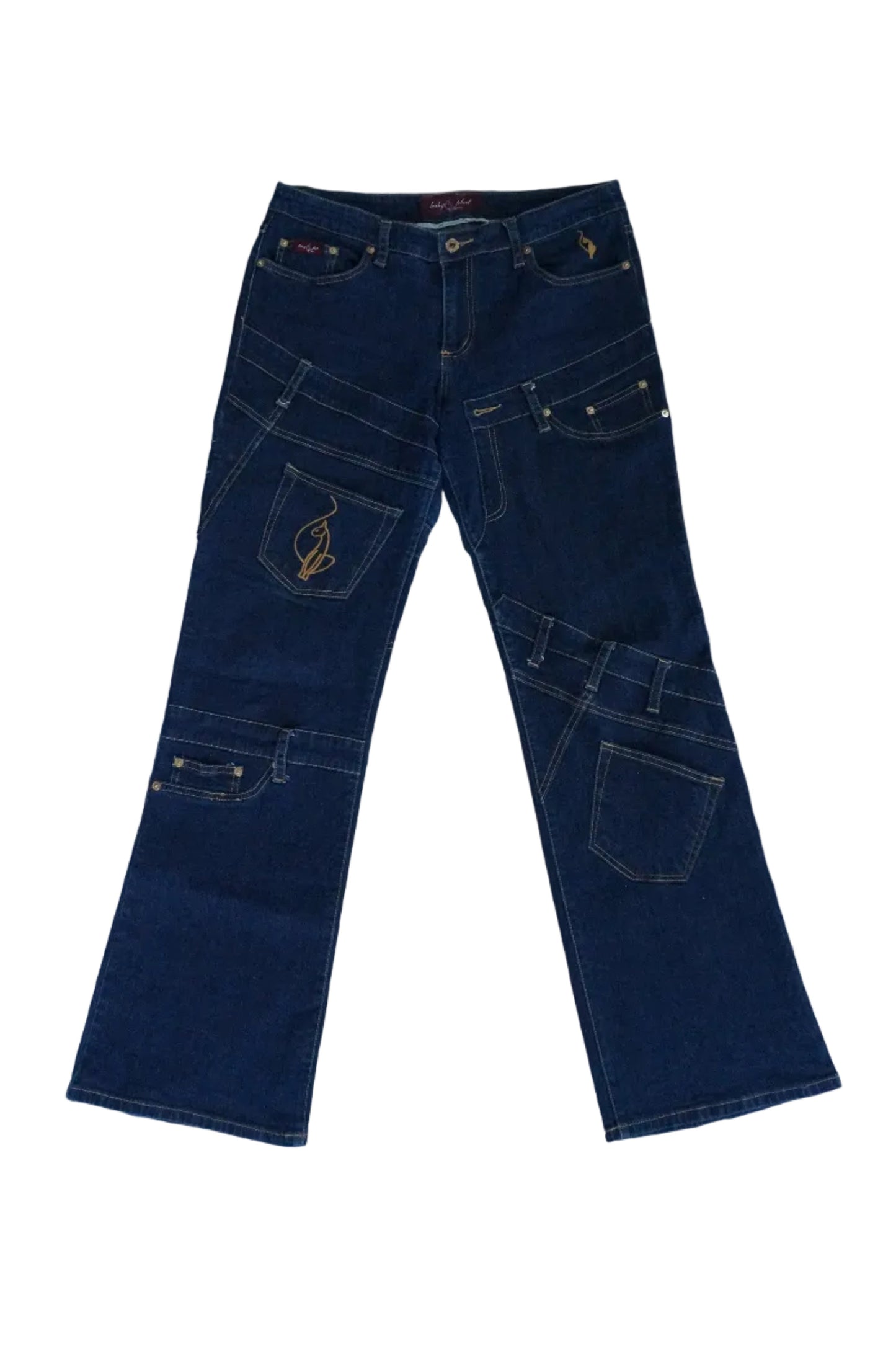 Vintage Baby Phat Multi Pocket Mid Rise Jeans - Size 13