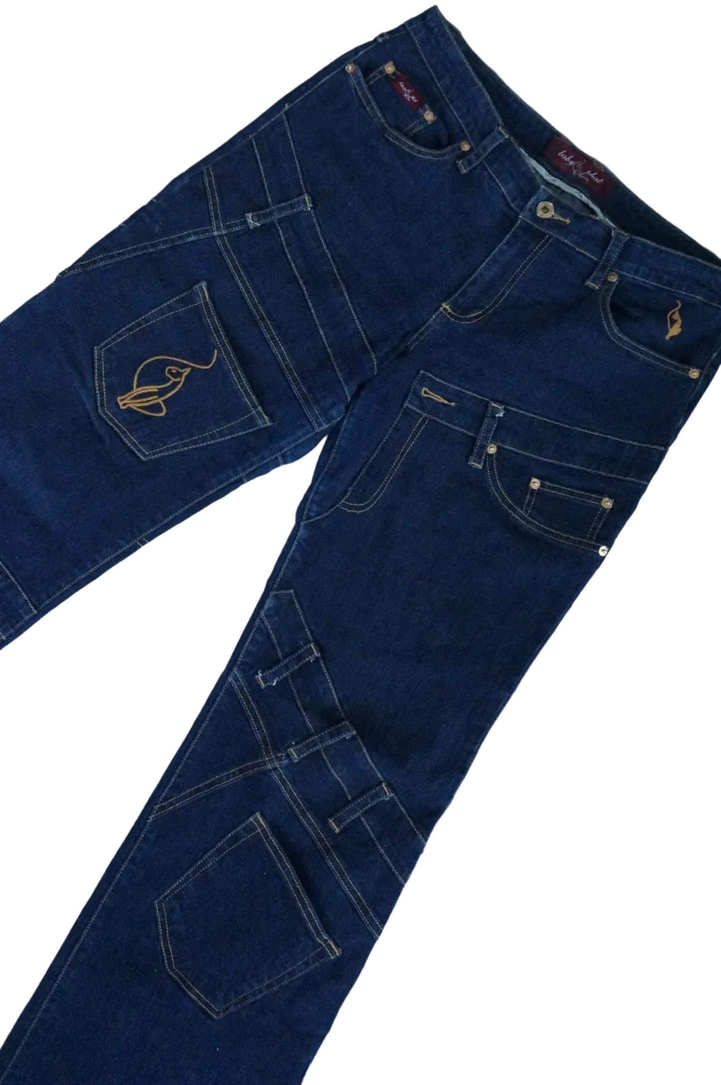 Vintage Baby Phat Multi Pocket Mid Rise Jeans - Size 13