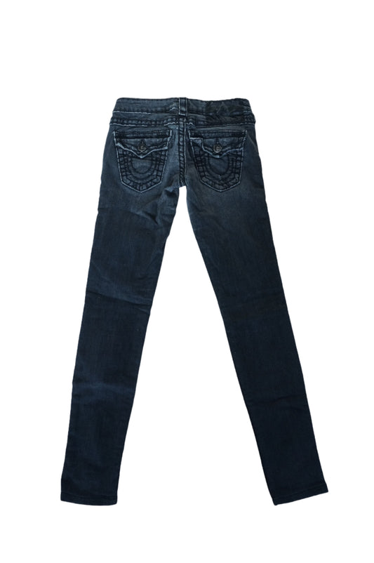 Vintage Black True Religion Low Rise Skinny Jeans - Size 2