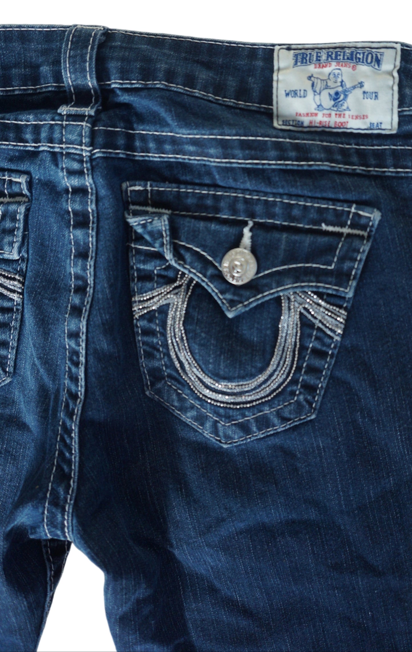 Vintage True Religious Low Rise Straight Leg Jeans - Size 5