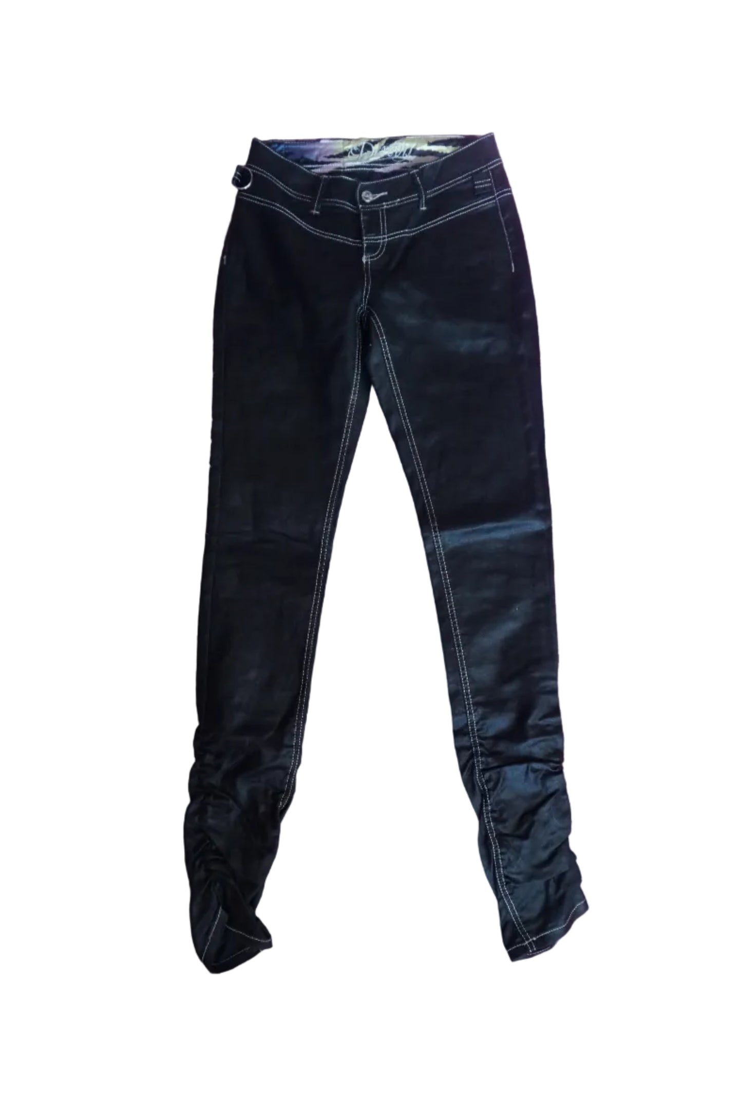 Vintage House of Dereon Black Stacked Skinny Jeans - Size 1/2