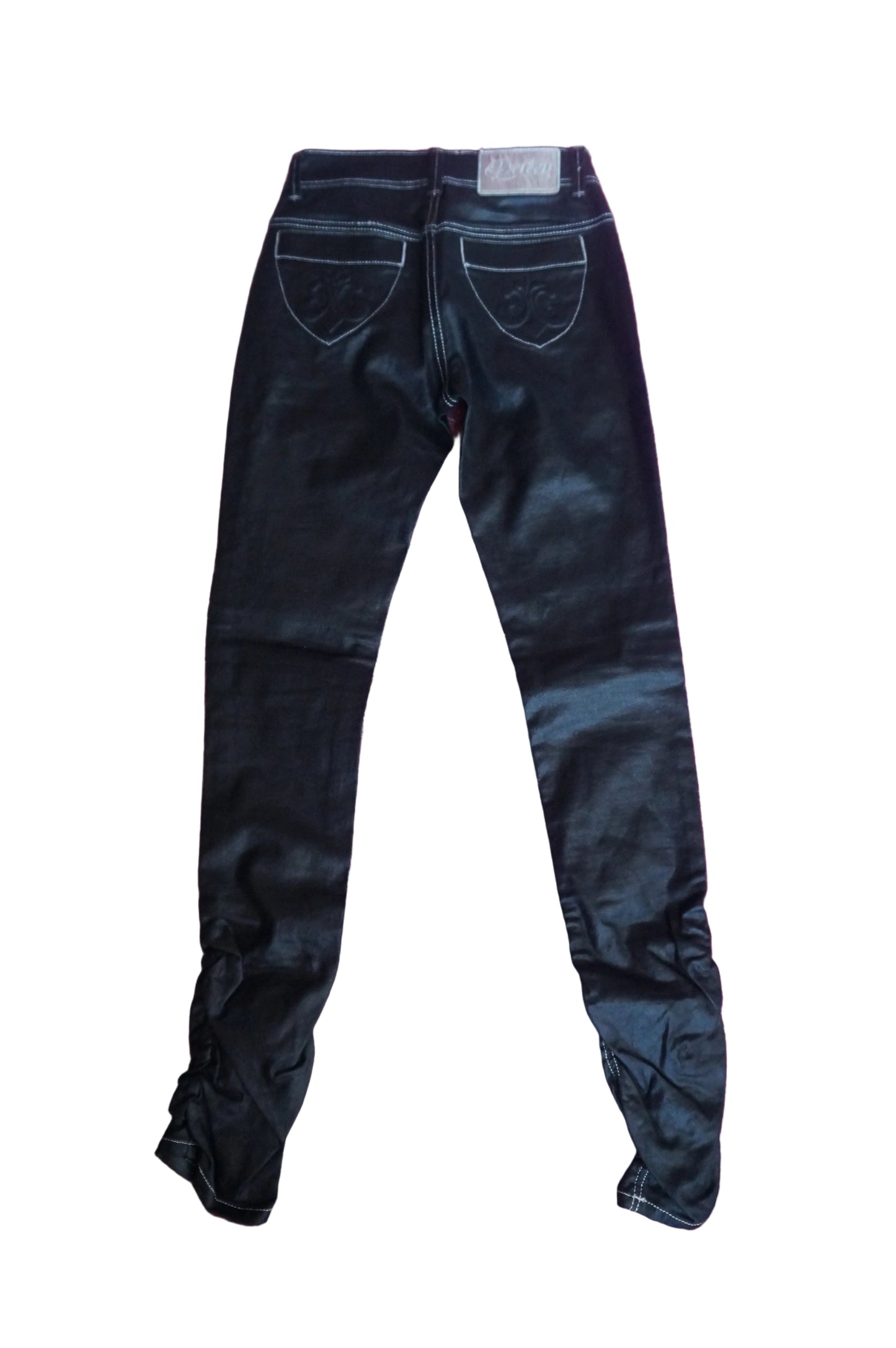 Vintage House of Dereon Black Stacked Skinny Jeans - Size 1/2