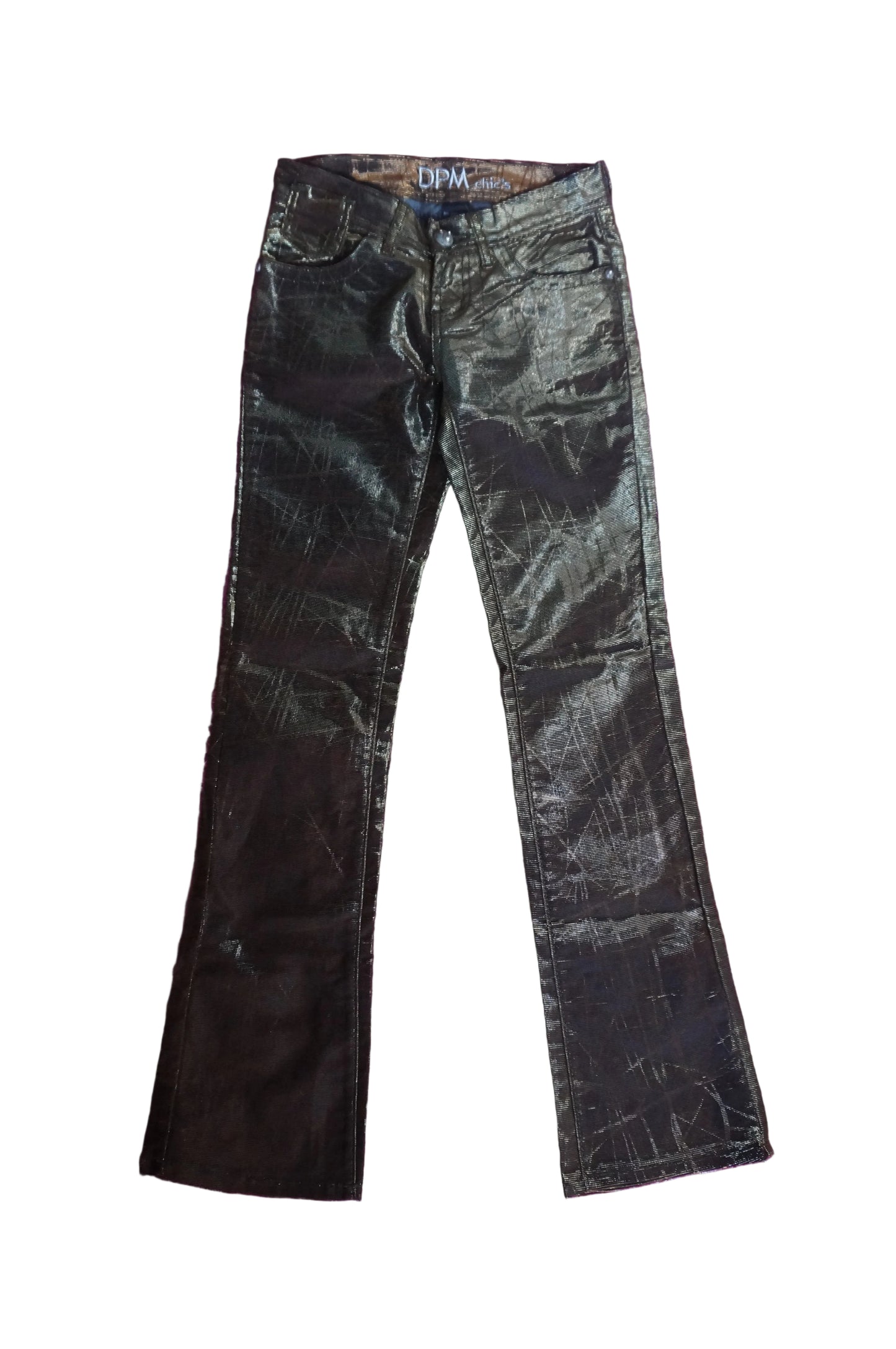 Vintage Gold Low Rise Jeans - Size 0