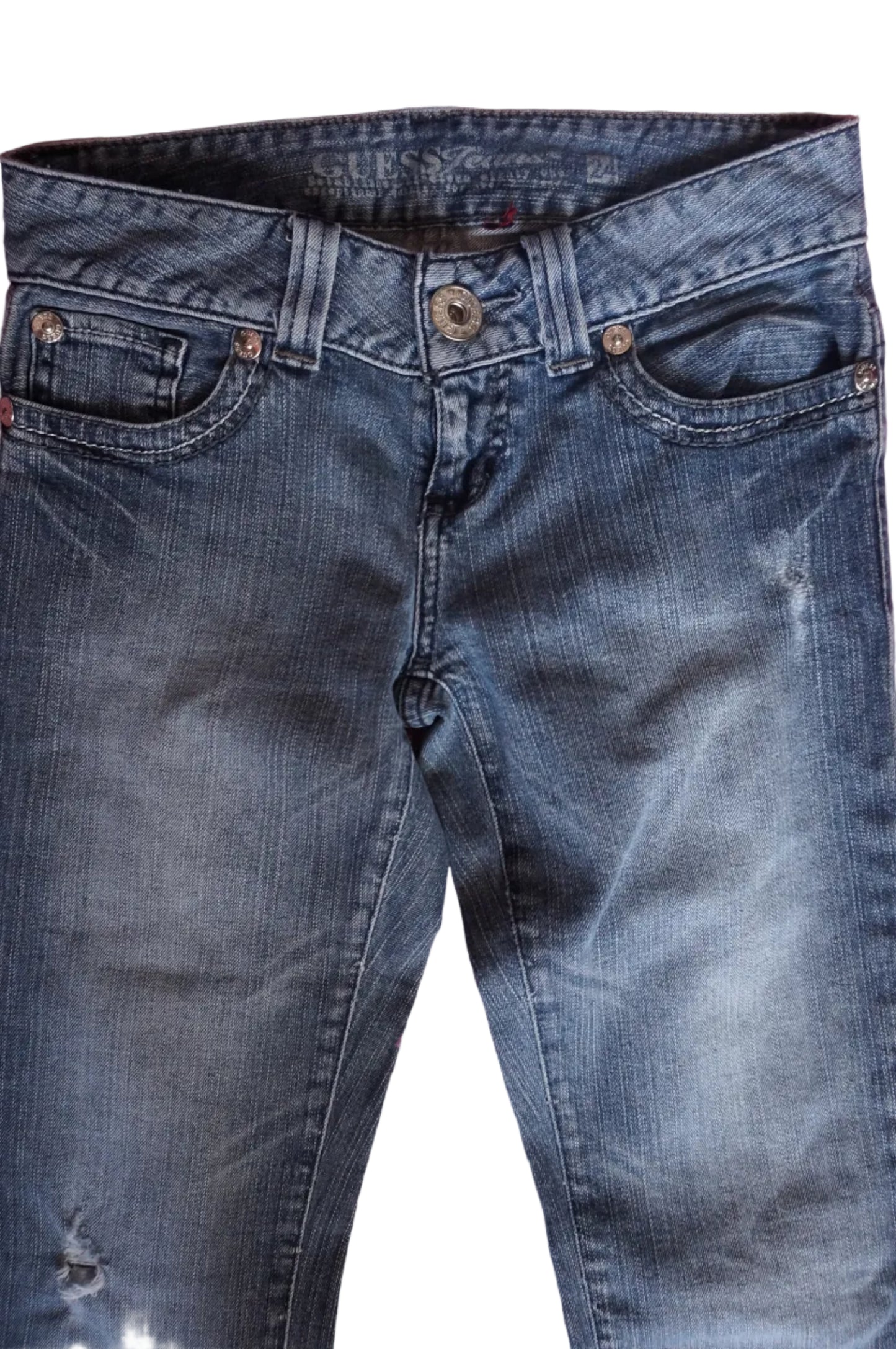 Vintage Light Wash Guess Low Rise Jeans - Size 1