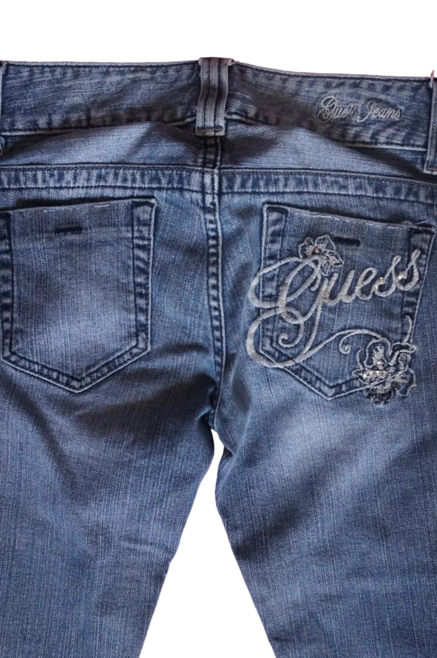 Vintage Light Wash Guess Low Rise Jeans - Size 1