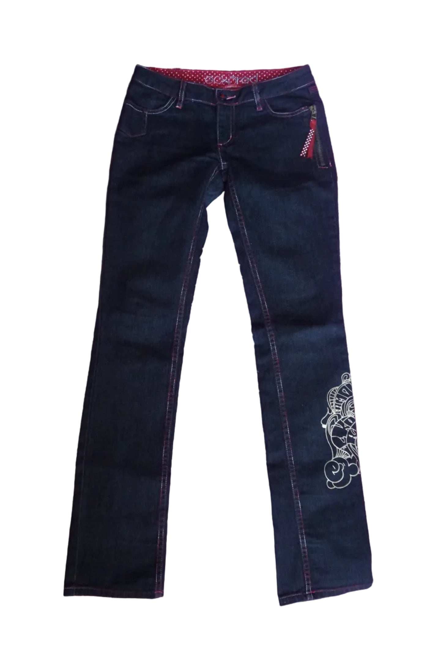 Vintage Ecko Red Low Rise Skinny Jeans - Size 1