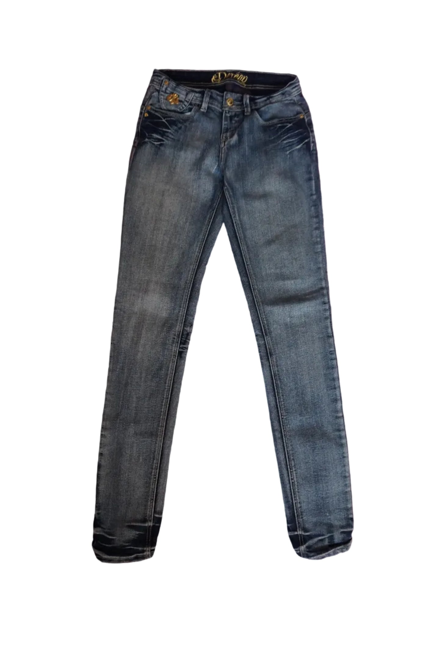 Vintage Light Wash Dereon Skinny Jeans - Size 1/2