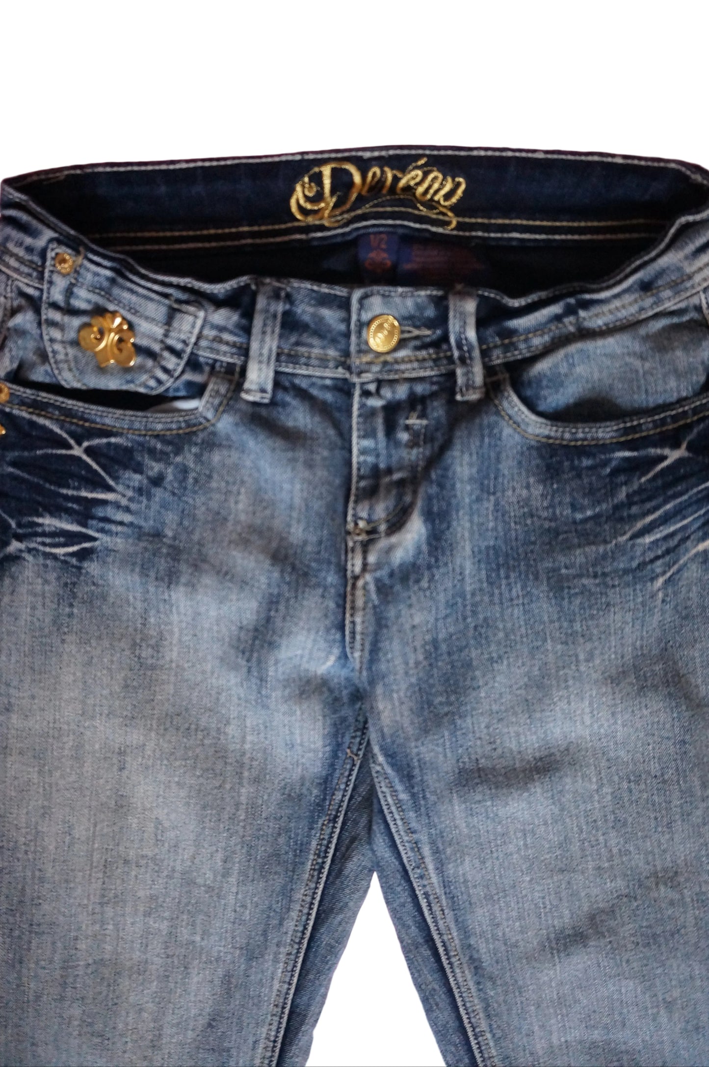 Vintage Light Wash Dereon Skinny Jeans - Size 1/2