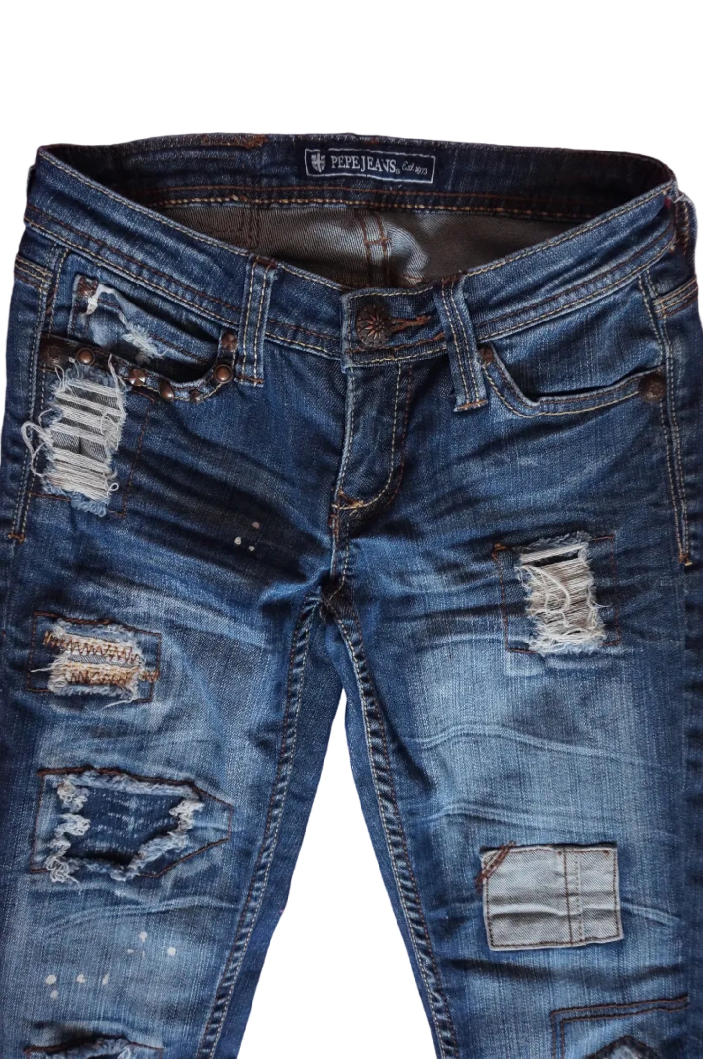 Vintage Pepe Jeans London Low Rise Skinny Jeans - Size 2