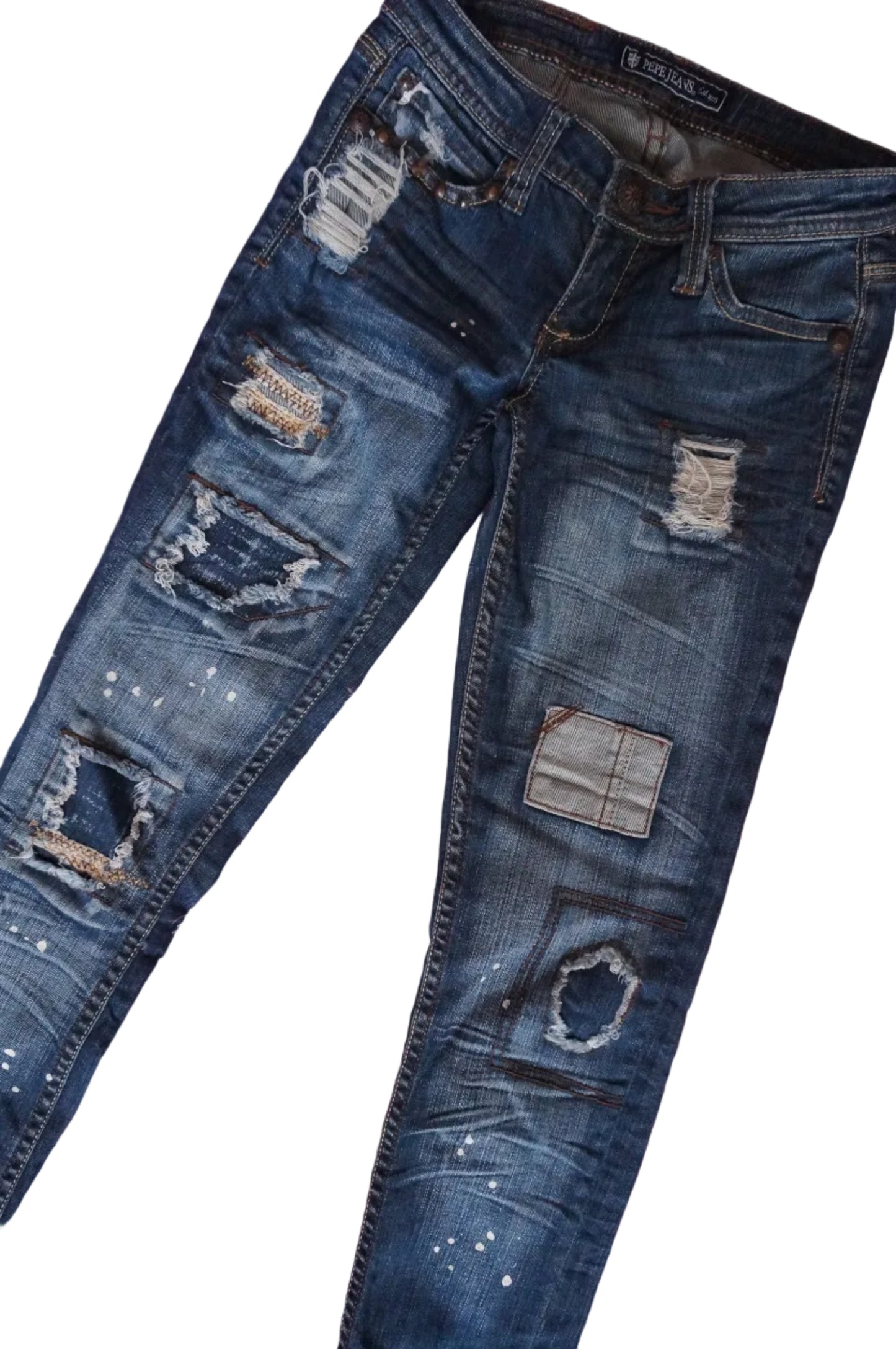 Vintage Pepe Jeans London Low Rise Skinny Jeans - Size 2