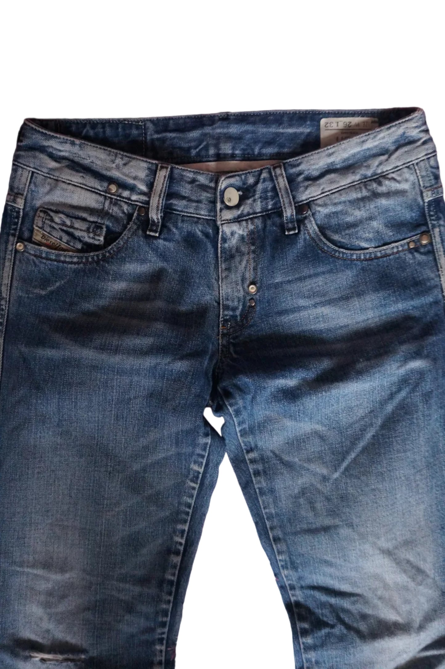 Vintage Diesel Mid Rise Straight Leg Jeans - Size 3