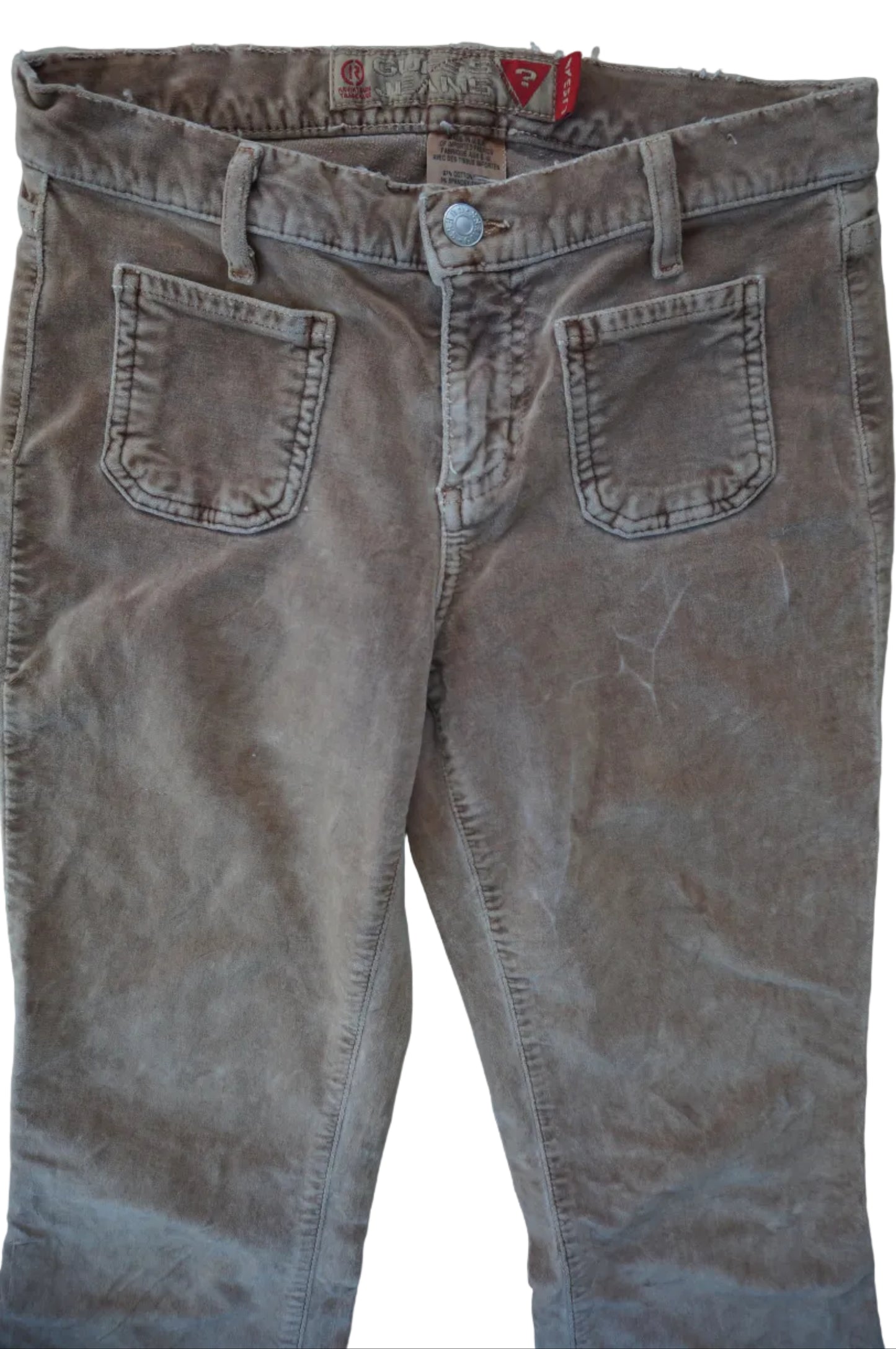 Vintage Guess Beige Mid Rise Bootcut Pants - Size 4
