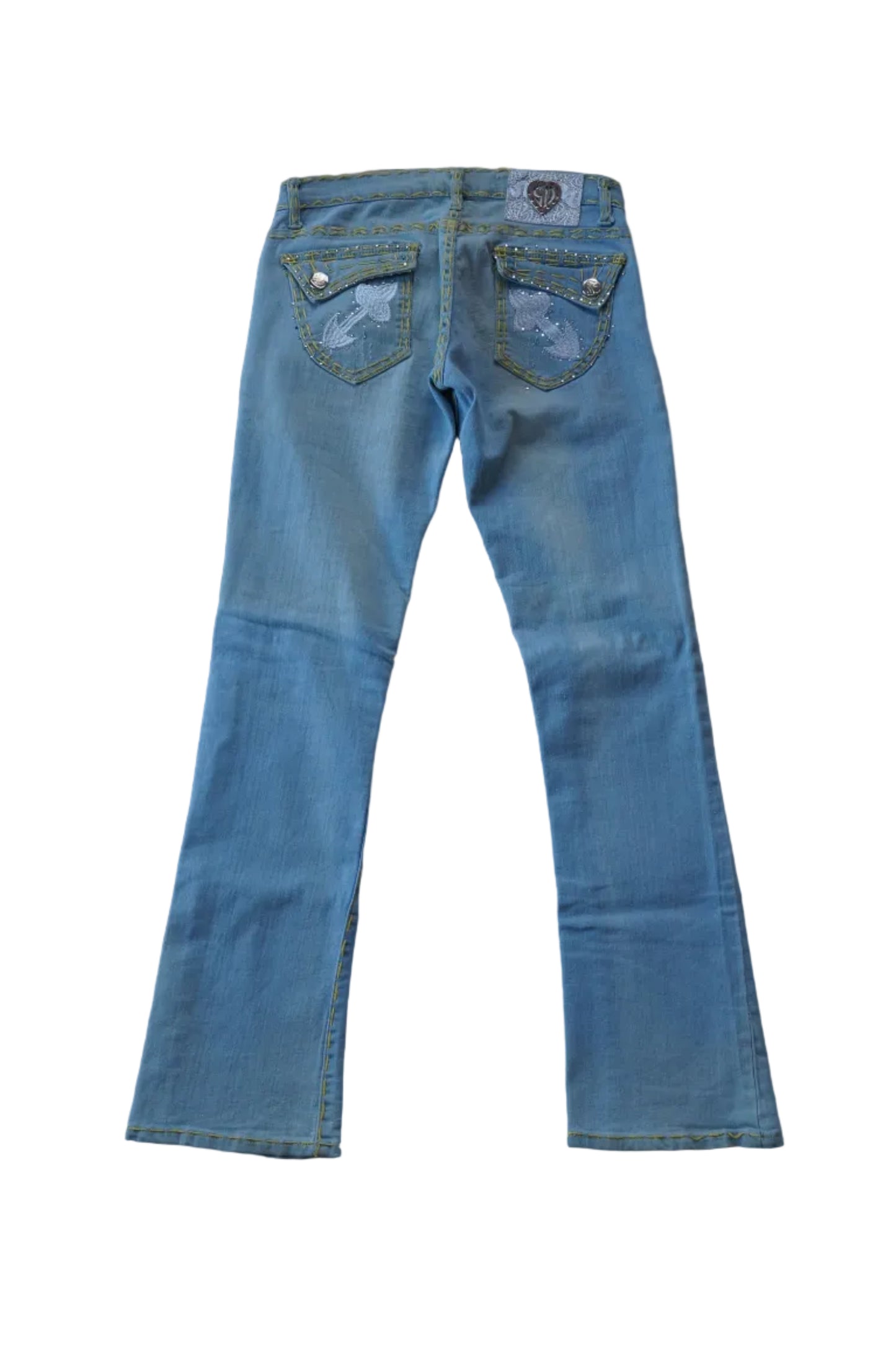 Vintage Sugar Dolls Light Wash Low Rise Jeans - Size 7/8