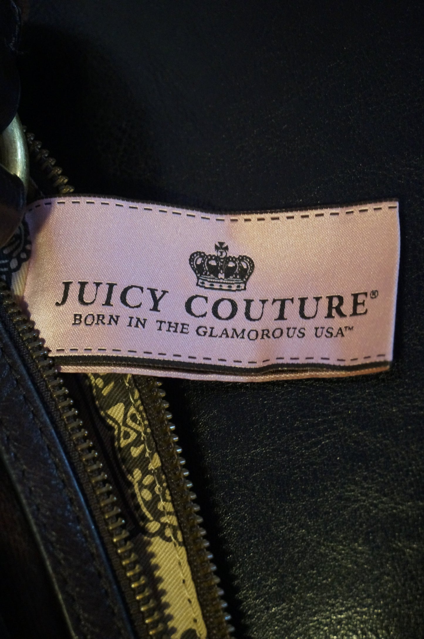 Vintage Brown and Pink Juicy Couture bag