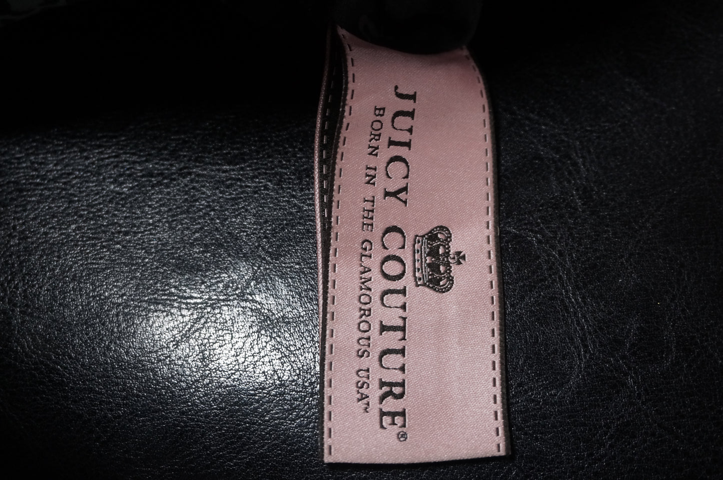 Vintage Juicy Couture Dark Brown and Silver Monogram Purse