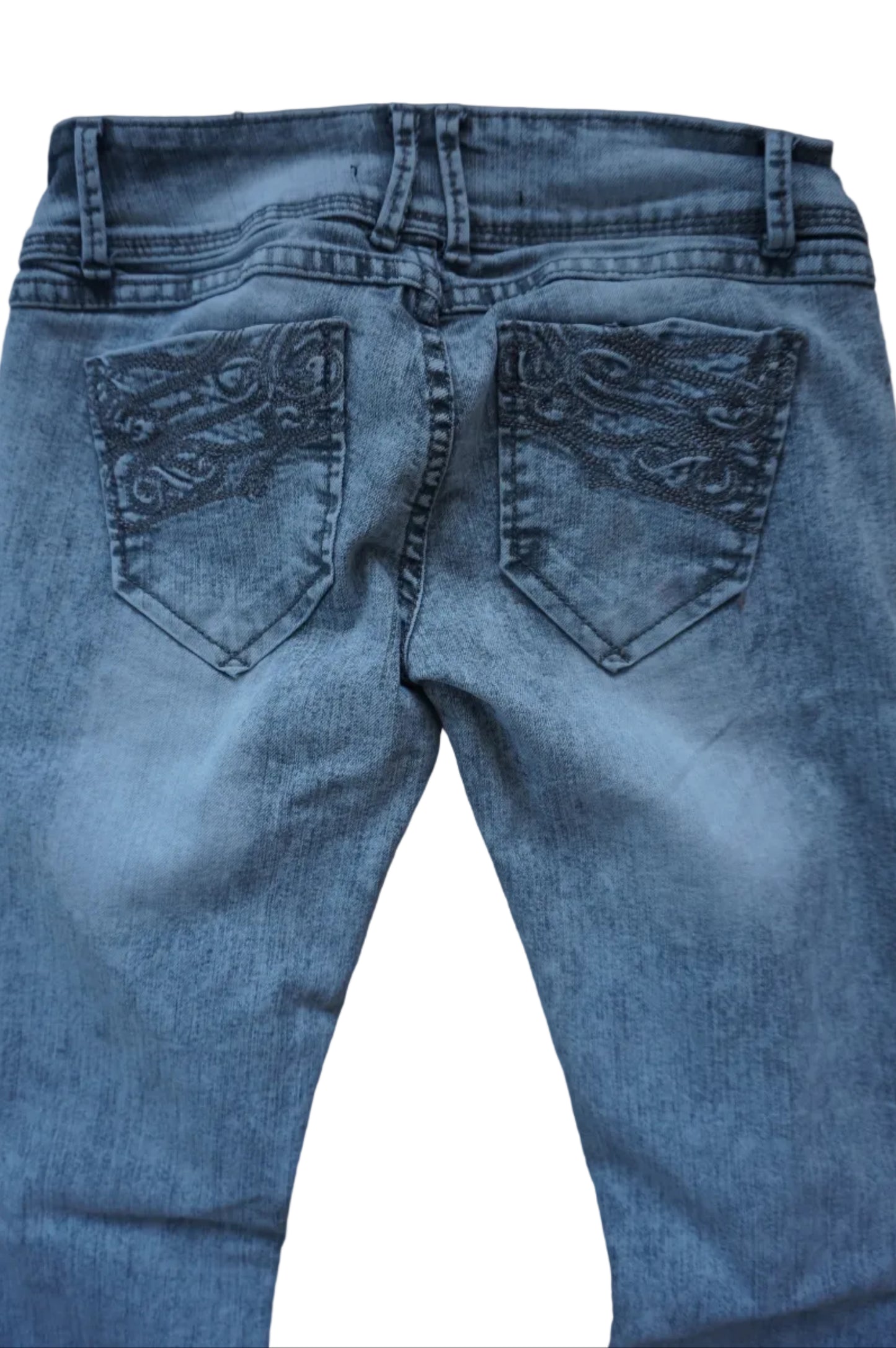 Vintage Bongo Grey Ultra Low Rise Jeans - Size 0