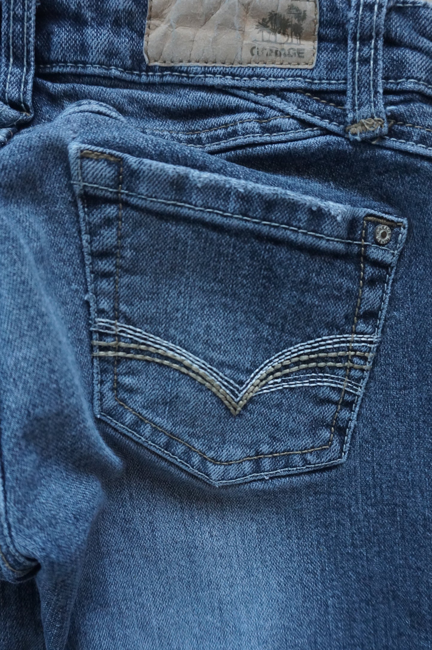 Vintage Garage Ultra Low Rise Skinny Jeans - Size 00