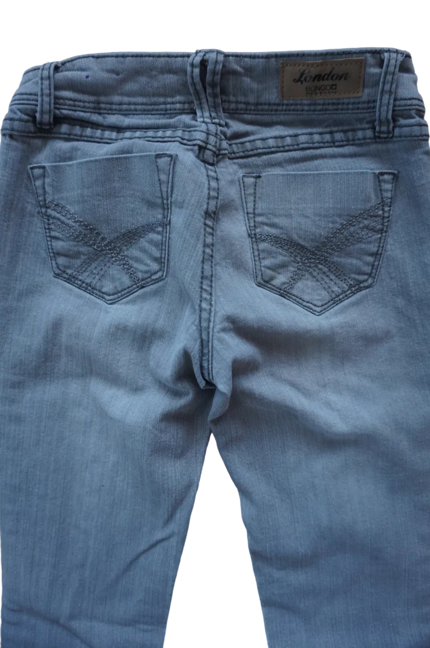 Vintage Bongo Grey Ultra Low Rise Skinny Jeans - Size 00