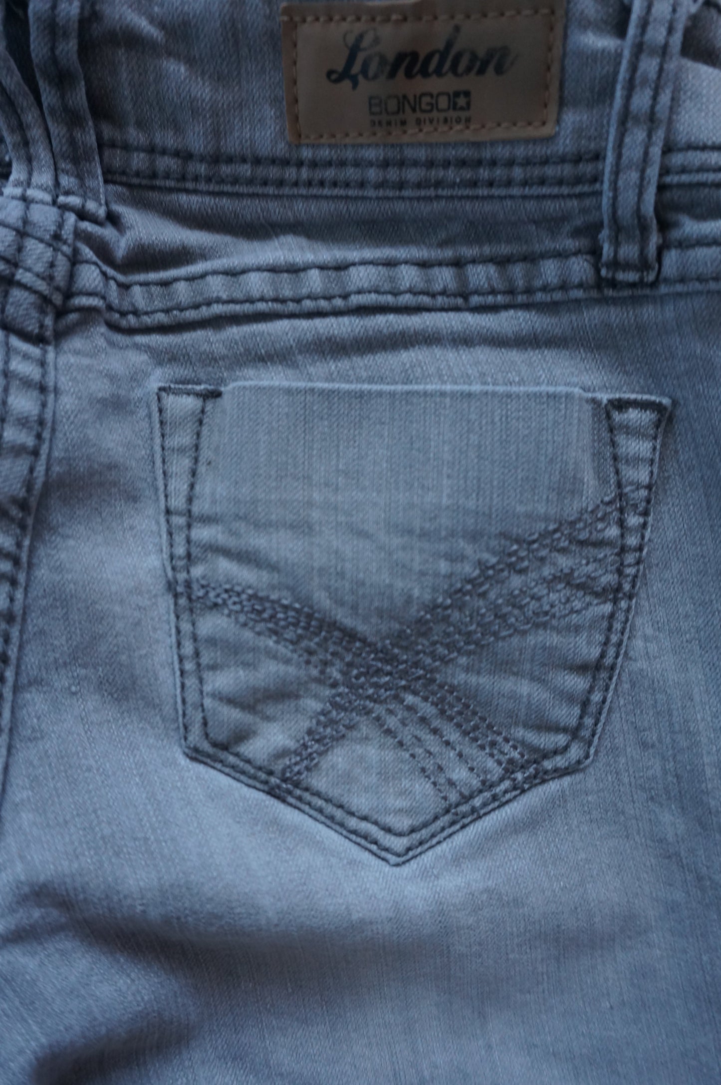 Vintage Bongo Grey Ultra Low Rise Skinny Jeans - Size 00