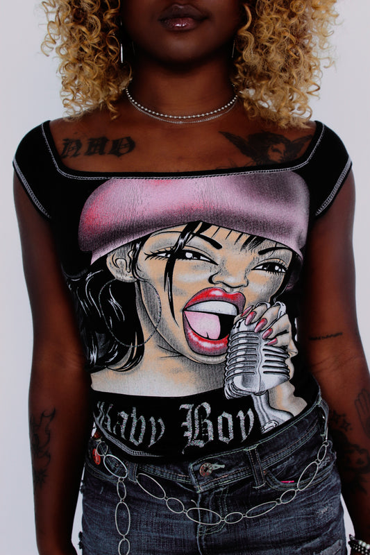 Black Female MC Top