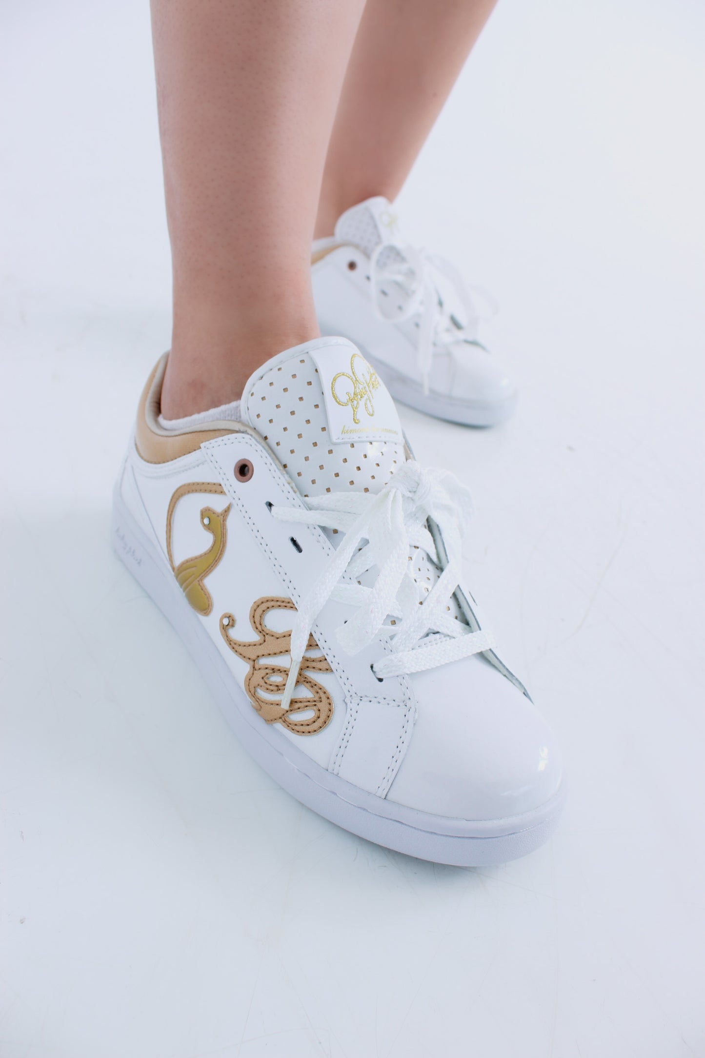 Dead Stock White & Gold Baby Phat Sneakers