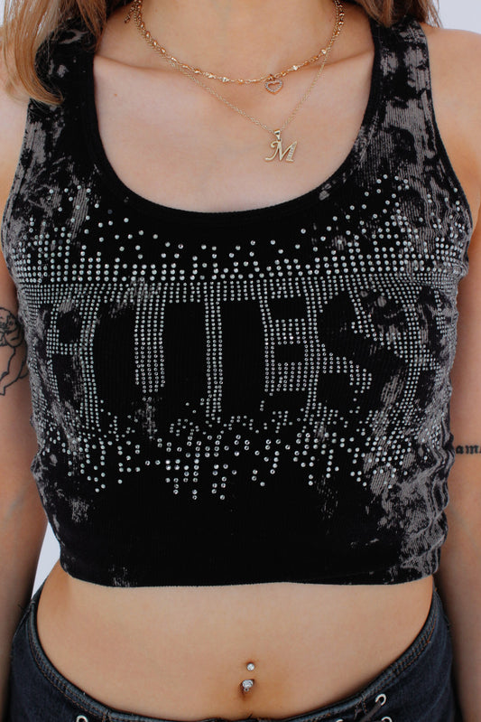Black Guess Tank Top