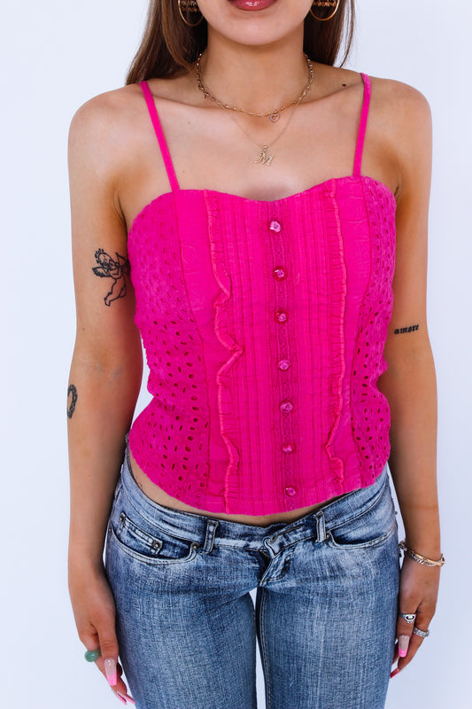 Pink Bustier top