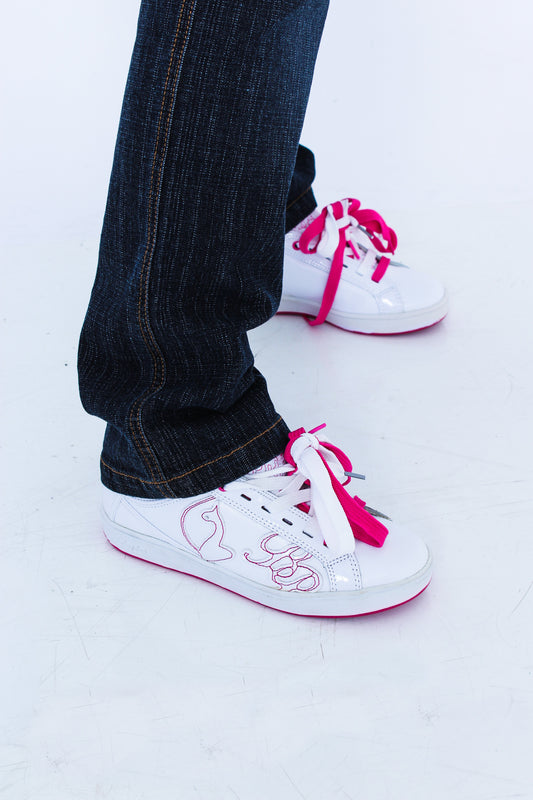Dead Stock White & Pink Baby Phat Sneakers