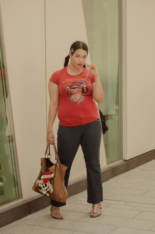 Bronze Ed Hardy Tote Bag