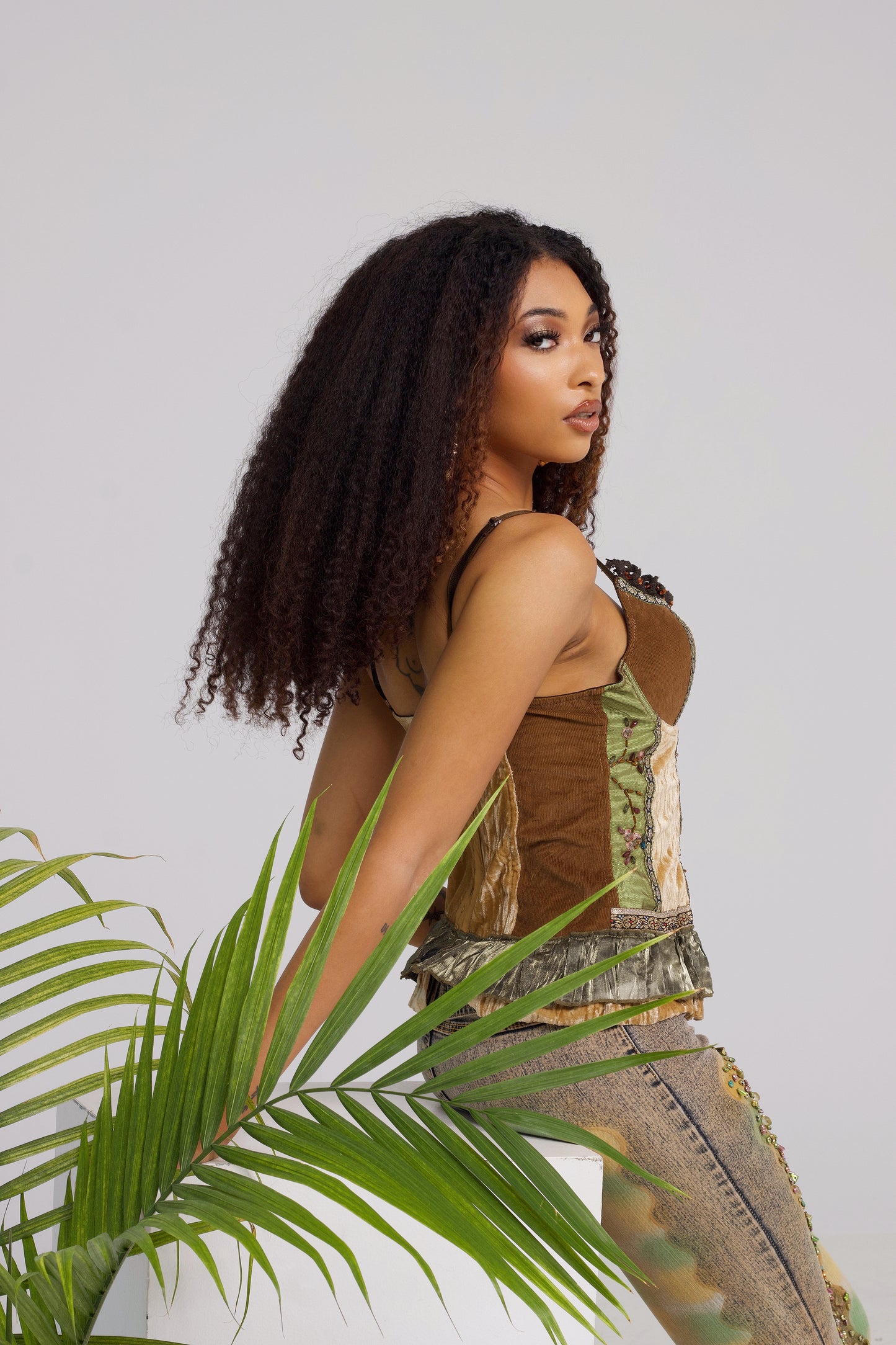 Vintage fairy bustier top