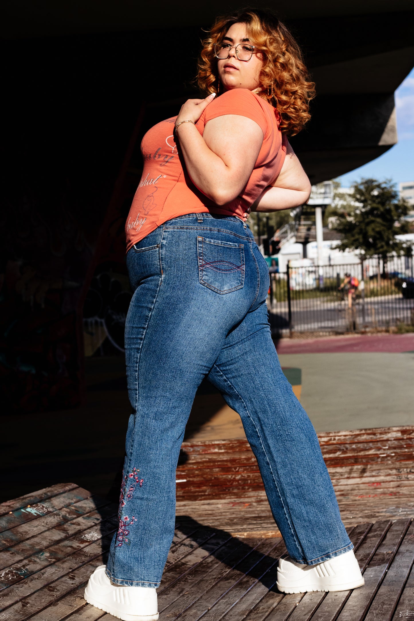 Digital Flared Jeans