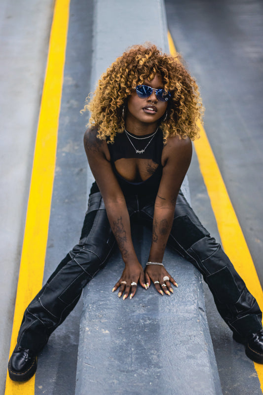 Vintage Patchwork Parasuco Leather Pants