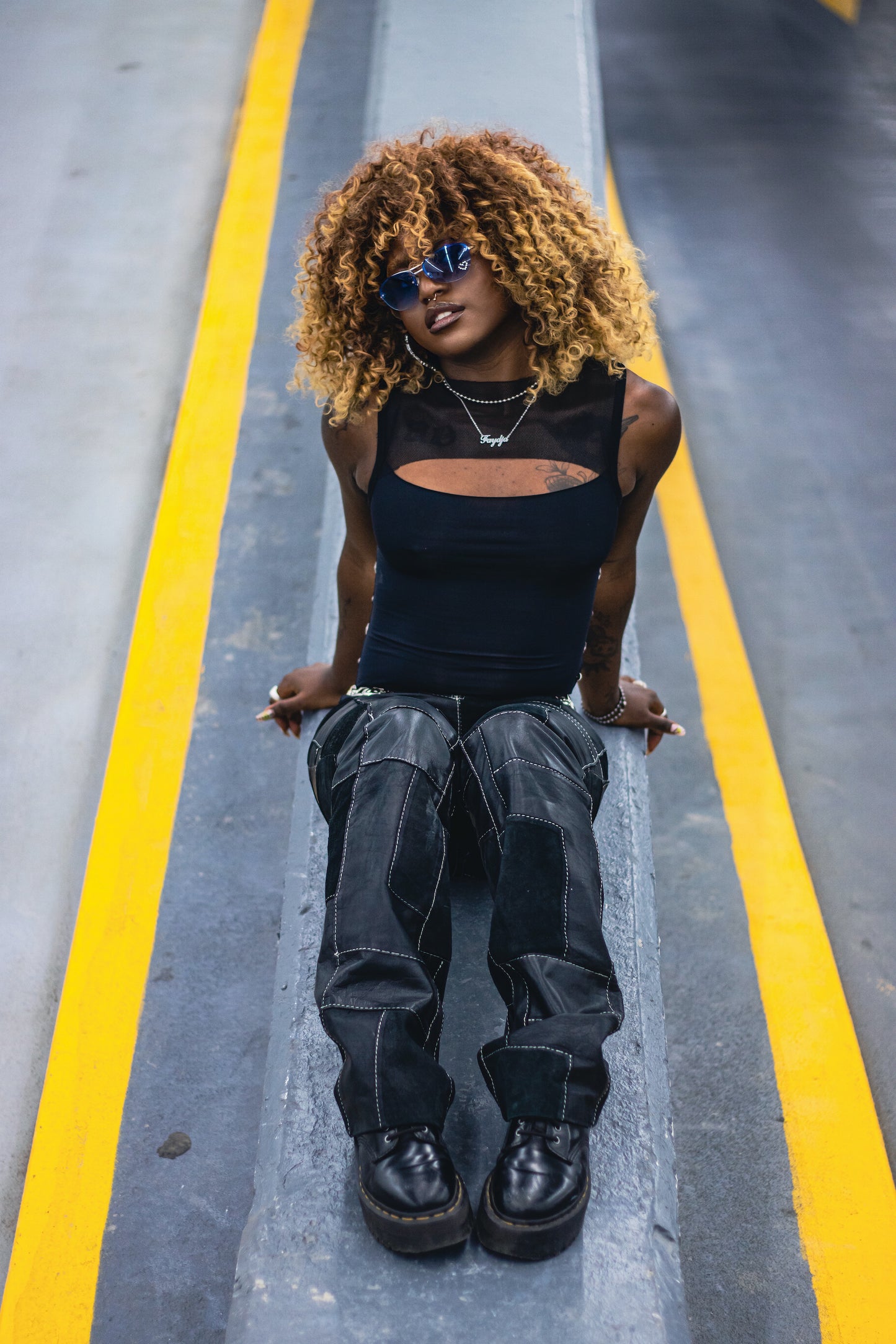 Vintage Patchwork Parasuco Leather Pants