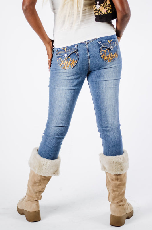 Light Wash Apple Bottoms Skinny Jeans