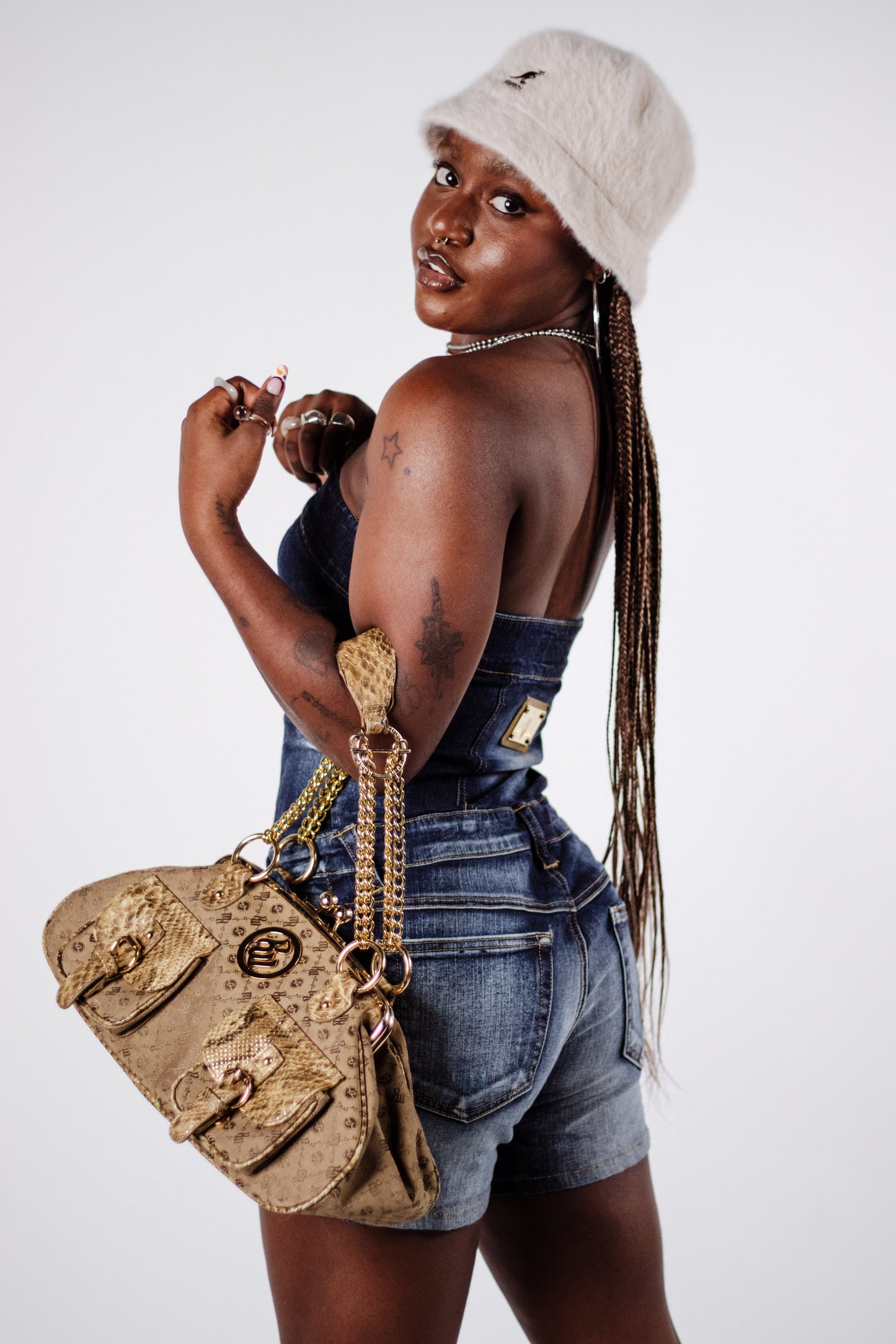 Gold Monogram Rocawear Handbag