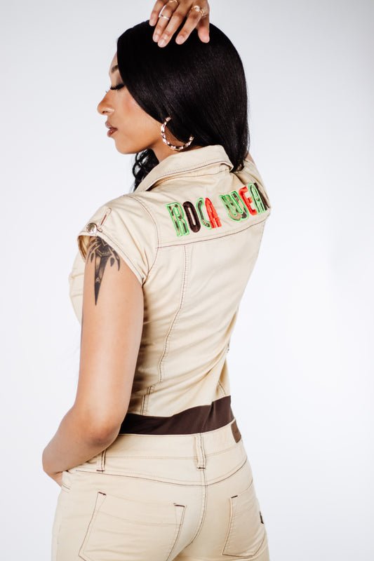 Beige Rocawear Jumpsuit