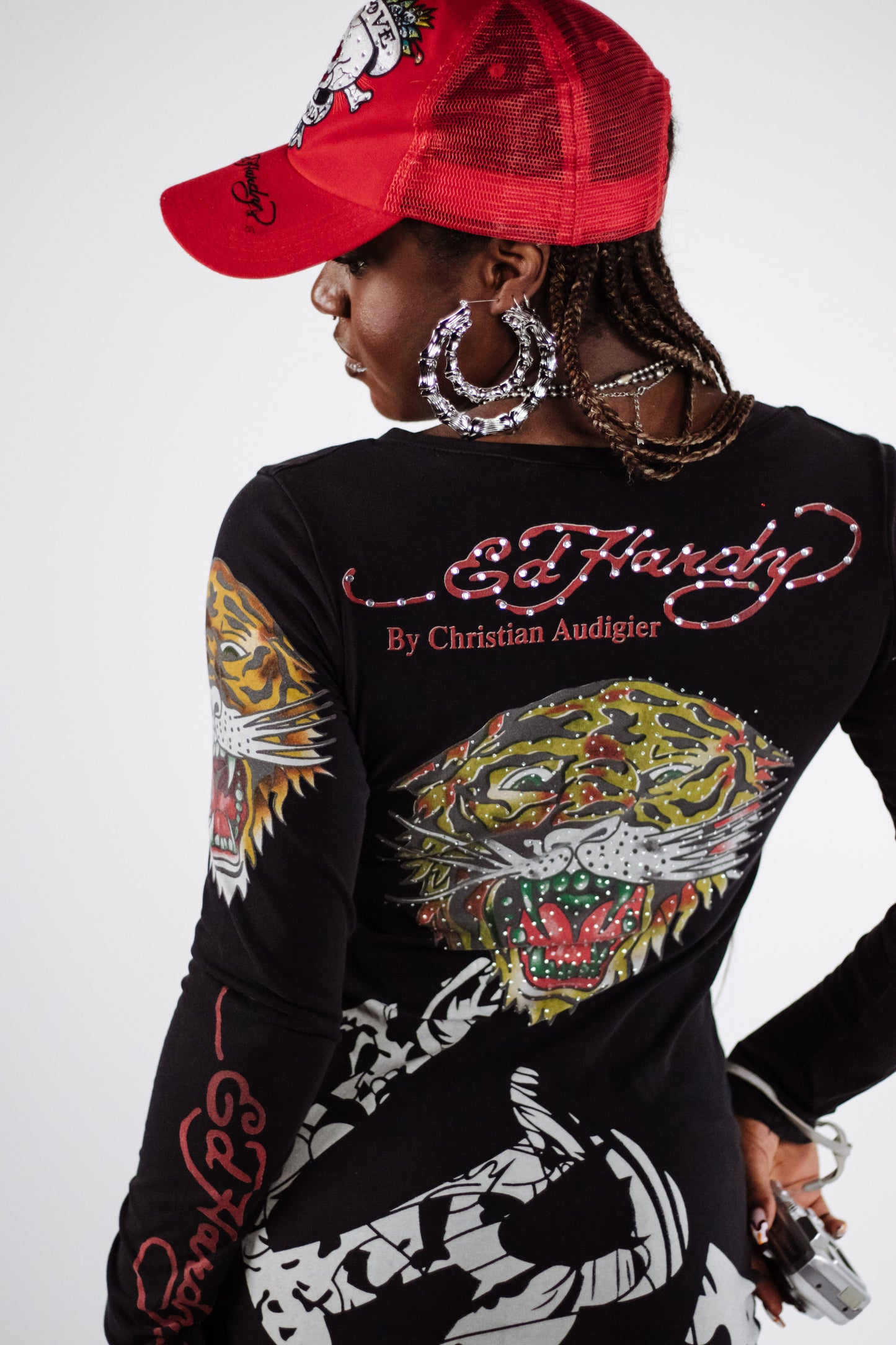 Black Long Sleeve Ed Hardy Dress