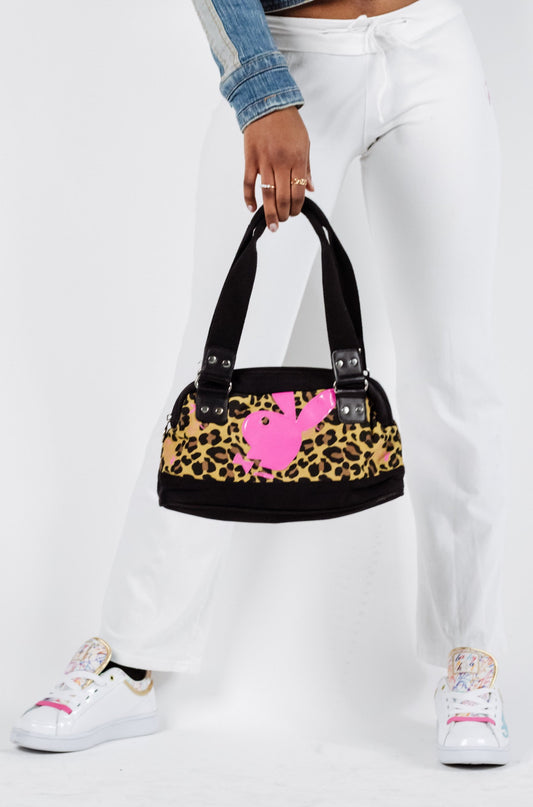 Playboy Animal Print Canvas Mini Bag
