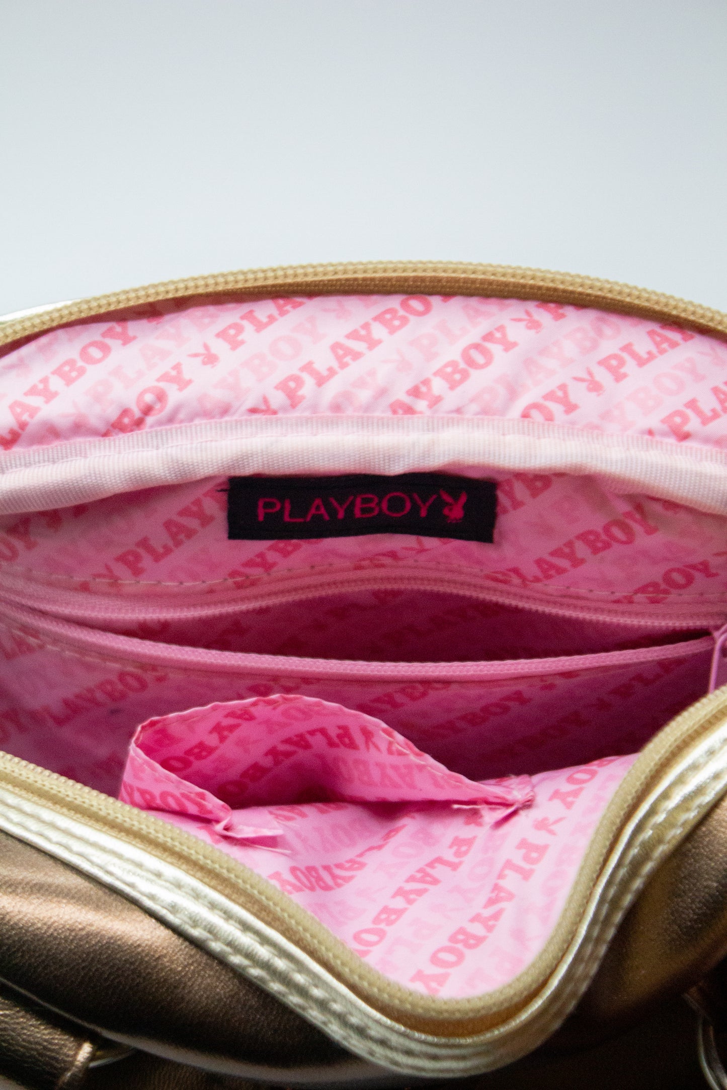Bronze Playboy Mini Bowling Bag.
